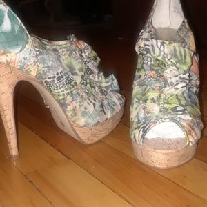 Open toe heels only worn once